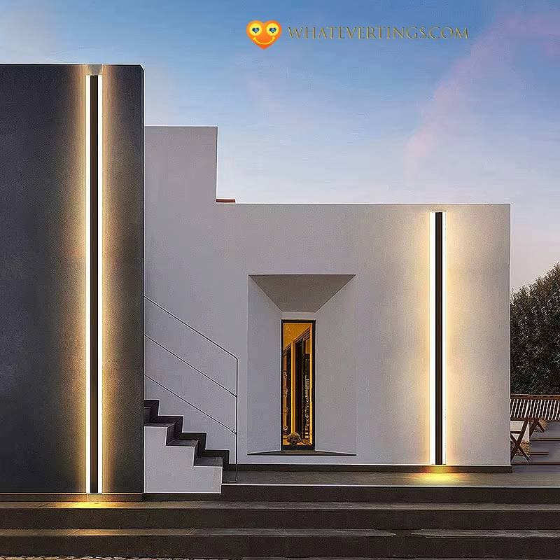 Outdoor Long Strip LED wall lamp Outdoors Color : 170x8cm|200x8cm|120x8cm|150x8cm|60x8cm|80x8cm|30x8cm|100x8cm|180x8cm|240x8cm 